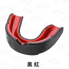 拳擊護齒牙套, 黑紅, 1個