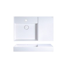 凱撒Caesar LF5382一體瓷盆臉浴櫃組，簡約時尚，易清潔，收納空間充足