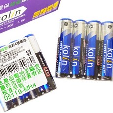 Kolin 歌林 環保碳鋅電池 (3號/4號/1.5V), 1個, 1套