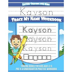 (英文圖書)Kayson Letter Tracing for Kids Trace my Name Workbook: Tracing Books for Kids ag... 平裝版, Createspace Independent Pub..., 英文