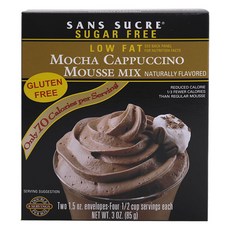 SANS SUCRE 無糖慕斯粉 摩卡卡布奇諾口味, 85g, 1盒