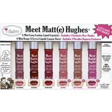 the Balm Meet Matt(e) Hughes 迷你持久液態唇膏6件組 7.2ml, Charming + Adoring + Romantic + Loving + Captivating + Passionate, 1個