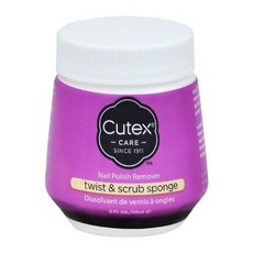 Cutex 指甲油去除劑扭曲和磨砂海綿, 59毫升, 1個