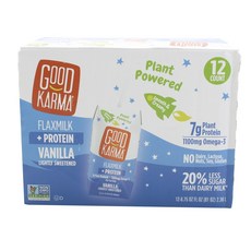 GOOD KARMA Flaxmilt+香草蛋白, 12件, 200ml