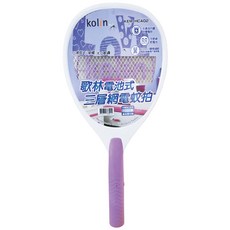 Kolin 2200V電池式電蚊拍 三層網面 高壓滅蚊 安全可靠, KEM-HCA02