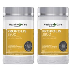 Healthy Care 高濃度蜂膠3800毫克膠囊, 200片, 2個
