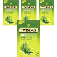 TWININGS 唐寧茶 薄荷綠茶茶包, 4個, 20入, 40g