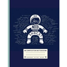 (英文圖書) Composition Notebook College Ruled: Cool Astronaut in OuterSpace (7.44" x 9.69"- 120 pages) G... 平裝版, Createspace Independent Pub..., English