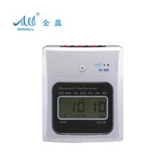 WINALL 全盈 微電腦打卡鐘(六欄位) TR-680, 白色