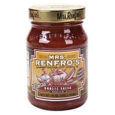 Mrs Renfros 大蒜莎莎醬 M號 無麩質素食, 1個, 454克