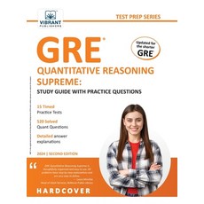 (英文圖書) GRE Quantitative Reasoning Supreme: Study Guide with Practice Questions 精裝版, Vibrant Publishers, 英文