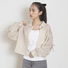 LOVETOXIC女童款袖緣蝴蝶結設計襯衫+細肩背心
