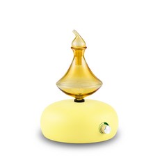 希翠斯精油香氛精油擴香儀 - 圓舞曲亮面黃, 馬卡龍黃底座, 1個, 30ml