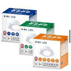 舞光 7CM 廣角浩瀚崁燈 時尚白 5W, 自然光4000K