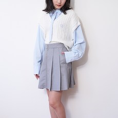 LOVETOXIC 女童款LTXC正面拉鍊百褶裙附襯褲