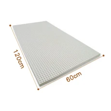 【班尼斯】【60X120x5cm】鑽石切片天然嬰兒乳膠床墊推薦(高密度85高純度95), 乳白色, 1入