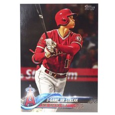 topps MLB大谷翔平球員明星卡, 1個, 2018年新秀三場全壘打 #US189
