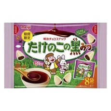 meiji 明治 竹筍造型餅乾 黑蜜口味 8包入, 1個