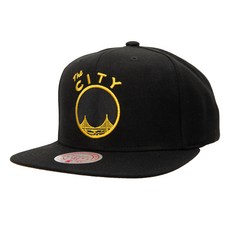 mitchell & ness 舊金山勇士隊緞面帽簷男女通用後扣帽