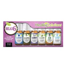 HealingSolutions 6款身體精油組合, 1個, 10ml