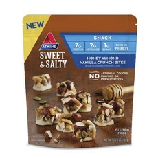 阿特金斯甜鹹零食蜂蜜杏仁香草脆片, 1個, 150g