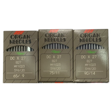 ORGAN工業用拷克車針DCx27或x1系列，適用多種工業縫紉機型，提升效率, 0個