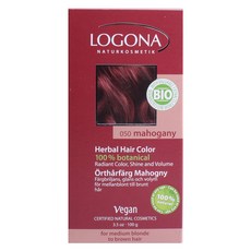 LOGONA 諾格那 草本染髮劑, 100克, 桃花心木