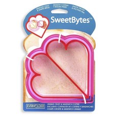 Evri Sweetbite 獨特的麵包皮和三明治切割器, 1個, 粉色的