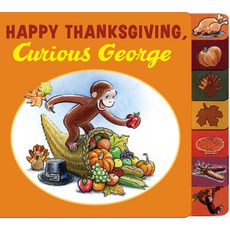 (英文圖書)Happy Thanksgiving Curious George Board Books, Clarion Books, 英文, 硬頁書