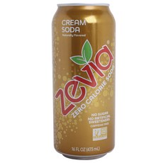 Zevia 零卡路里奶油蘇打, 1個, 473毫升