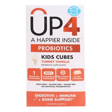 UP4 香草方塊益生菌咀嚼錠, 1瓶, 59ml
