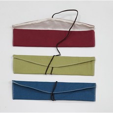 單件式餐具收納袋 酒袋布 便攜餐具收納袋 筷子收納袋 湯匙收納袋 環保餐具袋, 綠 GREEN