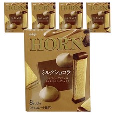 meiji 明治 Horn牛奶巧克力夾心餅乾 8包入, 5個