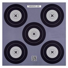 30-06戶外5點迷你紙靶, 100入, 混色