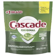 Cascade 經典洗碗機洗滌劑 Action Pack 清新 洗碗機專用洗滌劑, 1個, 385g