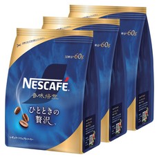 NESCAFE 雀巢咖啡 香味焙煎微奢咖啡豆, 60g, 3個, 1件