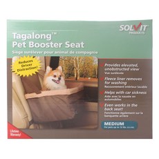 Petmate Tag Along Booster 寵物汽車座椅, 棕色的