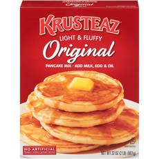 KRUSTEAZ Pancake Mix Original 輕盈蓬鬆, 1個, 907克