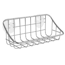 SPECTRUM 不鏽鋼吸盤菜瓜布架水槽收納架, 1個, 銀色