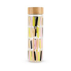 Pinky up Blair Glass Travel Infuser Mug Portable t -bottle, 473毫升, 粉色+黑色+黃色