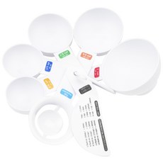 FOX RUN 附蛋黃分離器量杯組 7入, 單色