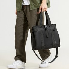 Piccoloo 大容量防水牛津布托特包, 黑色