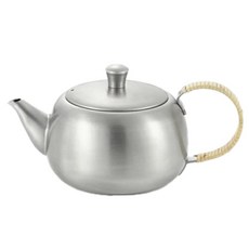 YOSHIKAWA 吉川 SUI側把式不鏽鋼茶壺, 1個, 0.5L, 銀