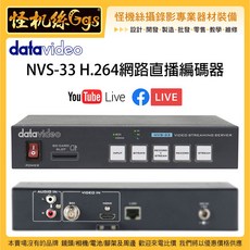 datavideo 洋銘 NVS-33 H.264網路直播編碼器 串流擷取錄影直播, 詳見包裝