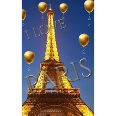 I love paris eiffel tower gold ballon creative blank journal 平裝版, Blurb, 英文