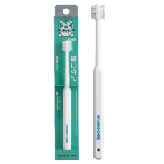 minD up 360度深層清潔犬貓牙刷，寵物口腔護理，牙齒清潔，牙齦護理, 白色, 1個