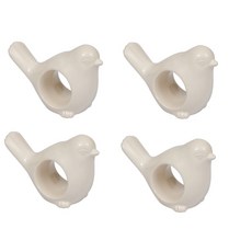 DESIGN IMPORTS 早鳥餐巾環 4 件裝, 單色