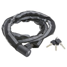J&C LOCKS 鋼絲自行車鎖, 1個, 黑色+灰色