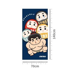 隆探吉速乾型沙灘浴巾 達摩不倒翁 福神, 大吉力, 1個