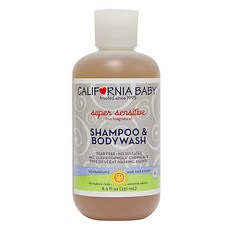 CALIFORNIA BABY 加州寶寶 super sensitive洗髮&沐浴露, 1瓶, 251ml